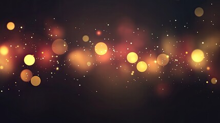 Aufkleber - Golden Lights Sparkle In Dark Background