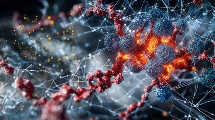 Poster - Exploring material science ceramics conductivity close-up laboratory scientific visualization abstract detailed view
