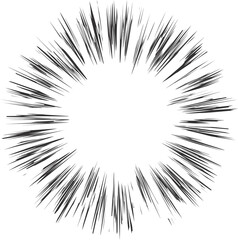 Poster - comic speed line effect. manga radial explosion. anime burst. perspective motion of rays. superhero 