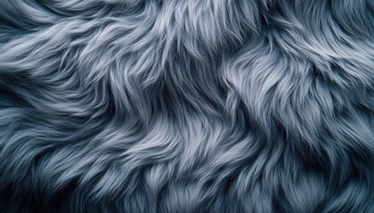 Wall Mural - Gray Fur Texture Soft Fluffy Background