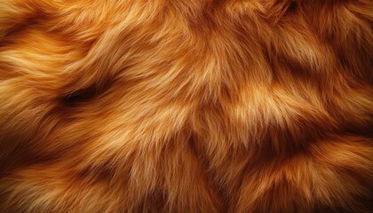 Wall Mural - Rich Golden Fur Texture Background Image