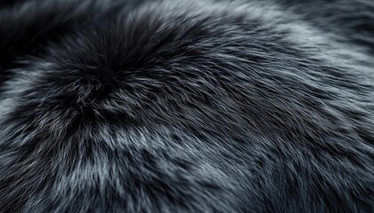 Wall Mural - Dark Gray Fur Texture Close Up Detail