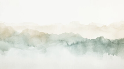 Abstract watercolor art background template. green and brown watercolor backdrop empty space for text, banner, presentation or product display graphic design