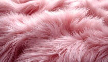 Wall Mural - Soft Pink Fur Texture Background Image