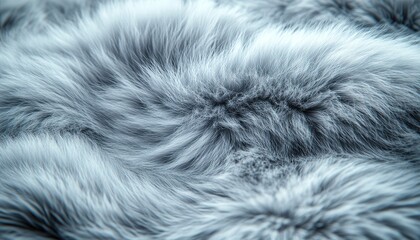 Wall Mural - Gray Fur Texture Soft Fluffy Background