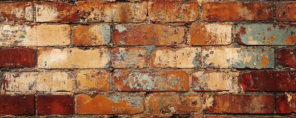 Poster - Old grunge brick wall forming a background texture