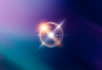 Wall Mural - abstract purple and blue gradient background with grainy texture.