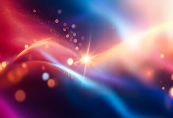 Fototapete - An abstract gradient background with blue and red shades and a grainy texture.