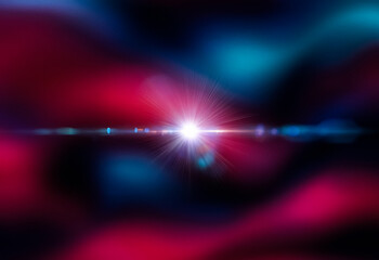 Aufkleber - Grainy abstract background design with blue and red gradient.