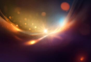 Leinwandbilder - A grainy, abstract background with a gradient of purple and yellow, blending into dark tones.