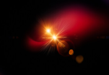 Leinwandbilder - Abstract red gradient background with a subtle grainy texture.