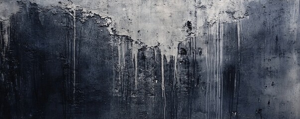 Poster - Dark grunge wall texture showing signs of age and decay