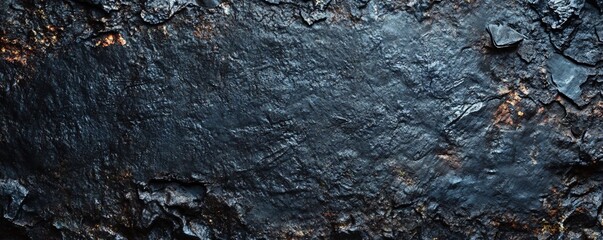 Poster - Dark blue rock texture forming abstract natural background