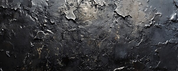 Aufkleber - Dark and textured background with cracked paint effect