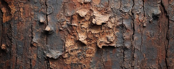 Aufkleber - Rusty metal texture showing heavy corrosion and damages