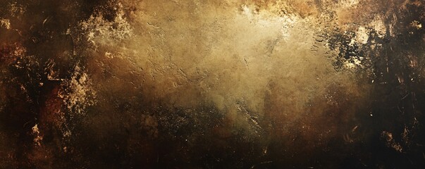 Wall Mural - Dark brown and gold textured background creating dramatic contrast