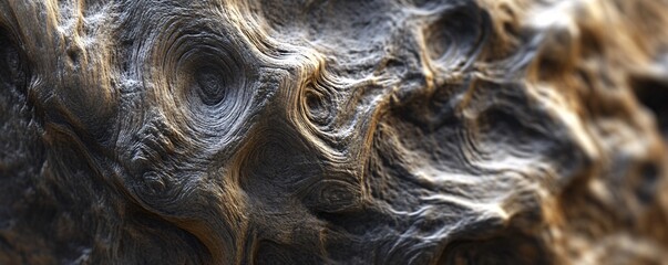 Aufkleber - Abstract background showing wavy wood grain texture