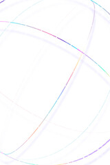 Wall Mural - 3d png gradient sphere line transparent background