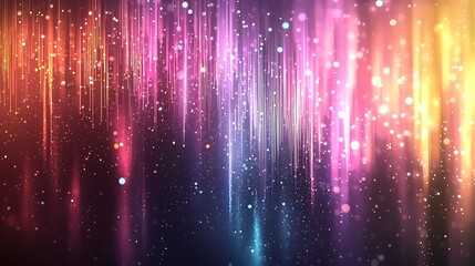 Wall Mural - step into a world of 4k beautiful color gradients with data mosh glitch noise, where abstract pastel