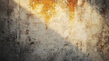 Aufkleber - Light beam is illuminating a textured grunge concrete wall