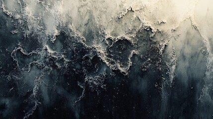 Poster - Dark blue and beige abstract texture background creating a moody atmosphere