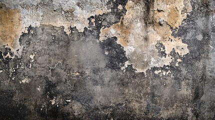 Fototapete - Old damaged concrete wall showing signs of aging and distress