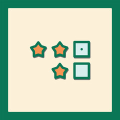 Poster - Star Rating Icon Set: User Feedback and App Review Graphic