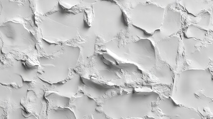 Poster - Abstract Decorative Texture in White Plaster, Showcasing Unique Patterns and Rich Details, Ideal for Backgrounds and Artistic Projects