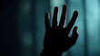 © Tark - Silhouette of a hand the expression to be imprisoned, blur. Generative AI