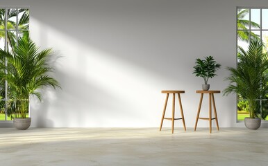 Poster - A sleek white studio backdrop perfect for product showcases and design projects