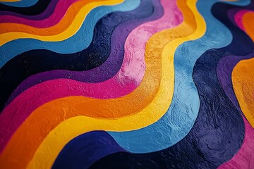 Wall Mural - trippy, colorful abstract patterns by acid psychedelia.
