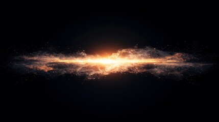 Poster - Trails of light created by rapid acceleration and motion on a nighttime road