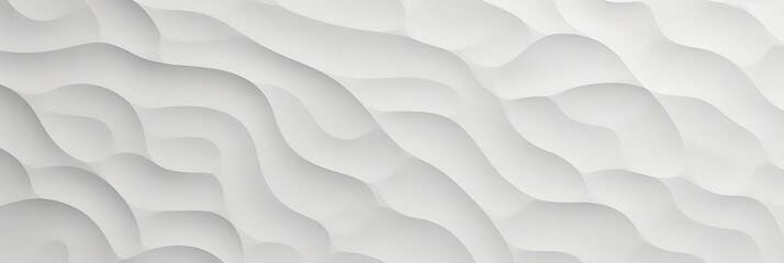 Poster - Abstract White Paper Texture Background With Flowing Waves and Soft Curves Ideal for Use in Design and Artistic Applications