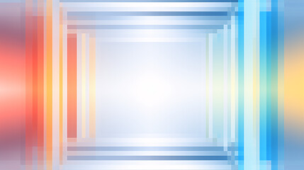 Leinwandbilder - An abstract geometric vignette for lettering with a white horizon and futuristic gradient background design.

