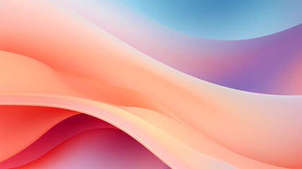 Poster - An abstract pastel color background with blue, pink, and orange tones, perfect for technology displays.

