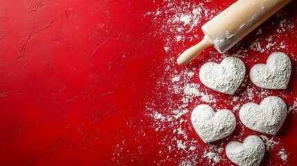 Valentines Day Baking background