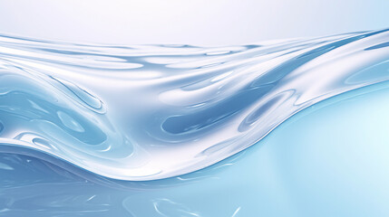 Poster - A clear water droplet motion softly spreading across a surface, perfect for digital display backgrounds.

