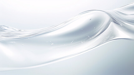 Poster - A clear water droplet motion softly spreading across a surface, perfect for digital display backgrounds.

