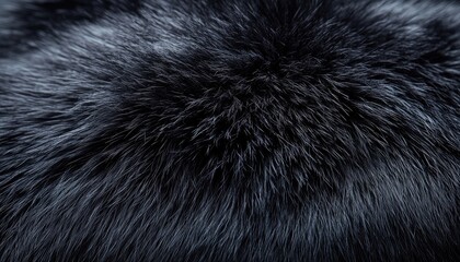 Wall Mural - Dark Fur Texture Close Up Detail Image