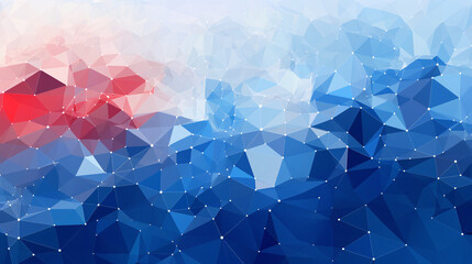 Aufkleber - A pattern of intersecting blue and white lines creates a modern, tech-inspired background for displays.

