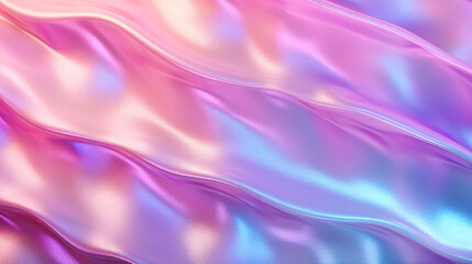 Poster - Holographic texture with pink color, ideal for futuristic technology display banners, wallpapers, and presentations.

