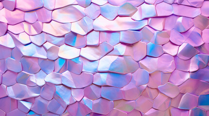 Poster - Holographic texture with pink color, ideal for futuristic technology display banners, wallpapers, and presentations.

