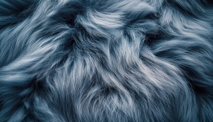 Wall Mural - Blue Fur Texture Abstract Background Image