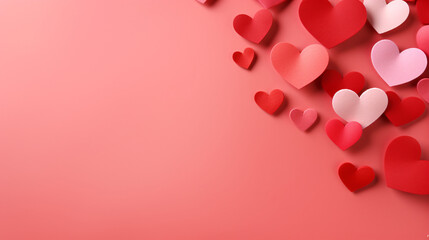 Poster - A simple pink and red background, perfect for Valentine's Day-themed designs and presentations.

