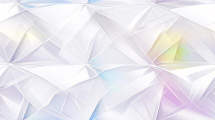 Fototapete - The lines form diamonds and abstract iridescent patterns on a white premium background for a tech-inspired backdrop.

