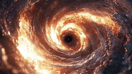 Wall Mural - cosmic vortex: a journey into the heart of a black hole