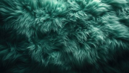 Wall Mural - Teal Fur Texture Background Image