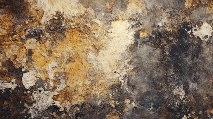 Poster - Detailed Close-Up of Aged Marble Wall Texture with Rich Earthy Tones, Perfect for Backgrounds in Art, Design, and Nature Themes