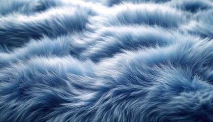 Wall Mural - Soft Blue Fur Texture Background Image