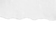 © fatima - Realistic torn paper edge. Ripped white paper mockup isolated on transparent background. Piece of rip paper PNG. mockup template